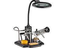 Uchwyt montażowy fixPOINT z lupą x3 90mm podświetlaną 16 LED