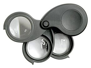 Lupa inspekcyjna składana o powiększeniu x5/x10/x15 27mm Lupa inspekcyjna składana o powiększeniu x5/x10/x15 27mm