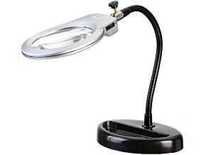 Lupa stołowa 2x/6x na wysięgniku elastycznym z podstawką LED Lupa stołowa 2x/6x na wysięgniku elastycznym z podstawką LED