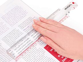 Lupa linijka 20cm powiekszenie x2 Lupa linijka 20cm powiekszenie x2