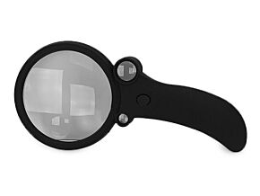 Lupa gumowana podświetlana 85mm x2,5 (x4,5/x25/x55) 4LED/UV Lupa gumowana podświetlana 85mm x2,5 (x4,5/x25/x55) 4LED/UV