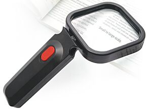 Lupa ręczna szklana 1,75x/80mm podświetlana LED Lupa ręczna szklana 1,75x/80mm podświetlana LED