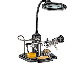 Uchwyt montażowy fixPOINT z lupą x3 90mm podświetlaną 16 LED Uchwyt montażowy fixPOINT z lupą x3 90mm podświetlaną 16 LED