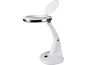 Lupa podświetlana stołowa 5 dioptrii fi 100mm świetlówka T4/12W Lupa podświetlana stołowa 5 dioptrii fi 100mm świetlówka T4/12W