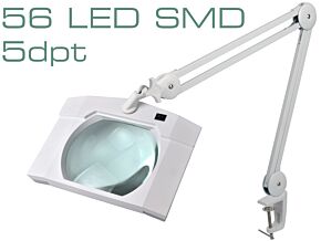 Lupa podświetlana stołowa 5 dioptrii 190x155mm 56 LED SMD 9W Lupa podświetlana stołowa 5 dioptrii 190x155mm 56 LED SMD 9W