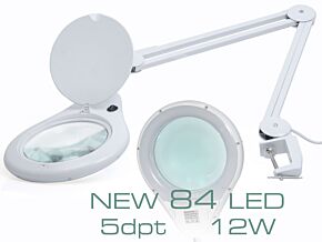Lupa stołowa 5 dioptrii fi177mm podświetlana 84 LED 12W Lupa stołowa 5 dioptrii fi177mm podświetlana 84 LED 12W