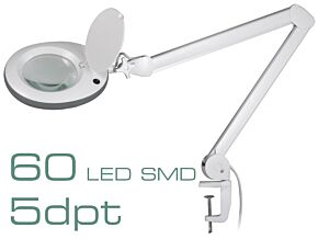 Lupa podświetlana stołowa 5 dioptrii fi 120mm z 60 LED SMD Lupa podświetlana stołowa 5 dioptrii fi 120mm z 60 LED SMD